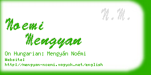 noemi mengyan business card